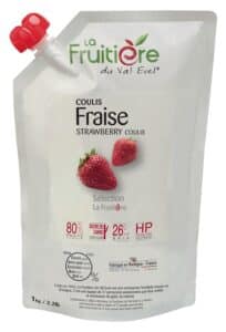 Coulis de Fraise réfrigéré 20% de sucre de canne