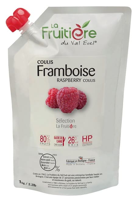 COULIS DE FRAMBOISE 80% - La Fruitière du Val Evel