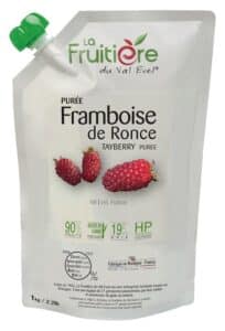 Purée de Framboise de ronce réfrigérée 10% de sucre de canne