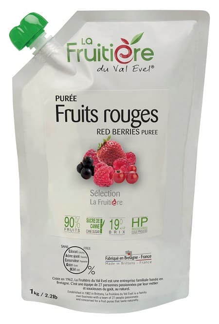 PURÉE DE FRUITS ROUGES 90% - La Fruitière du Val Evel