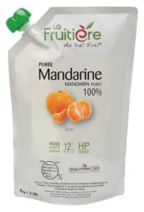 Purée de Mandarine réfrigérée sans sucre ajouté