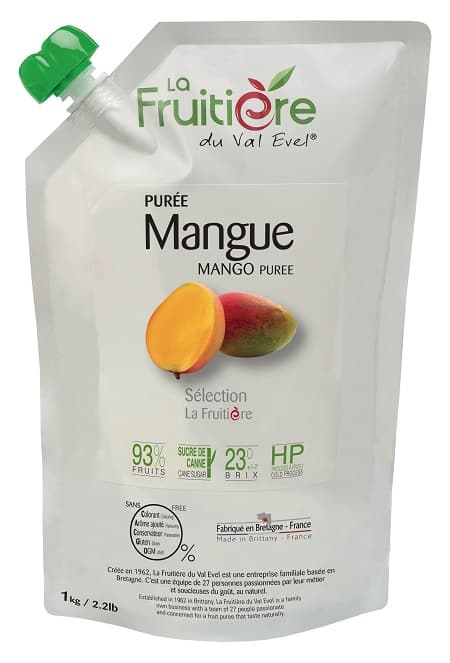 Purée de mangue Alphonso frais doypack 1kg - Carré de Boeuf Rungis