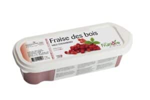 Purée de Fraise des bois surgelée 10% sucre de canne