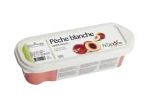 Purée de Pêche blanche surgelée 10% sucre de canne