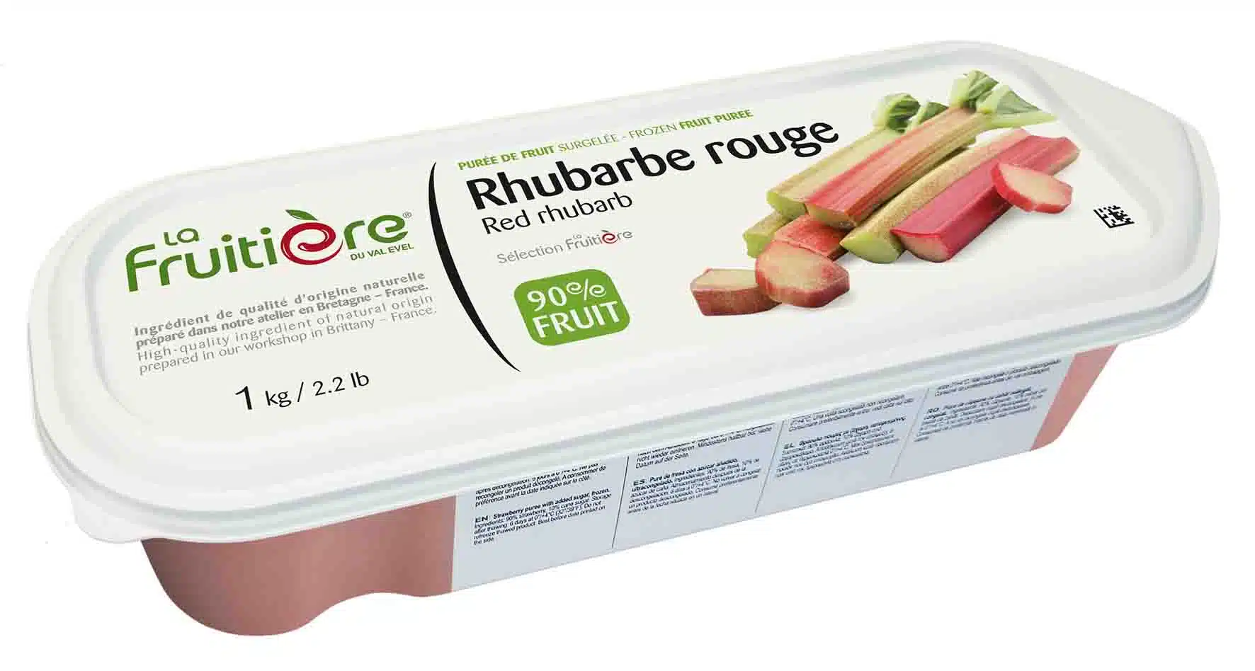 PÜREE AUS ROTEN RHABARBER 90%