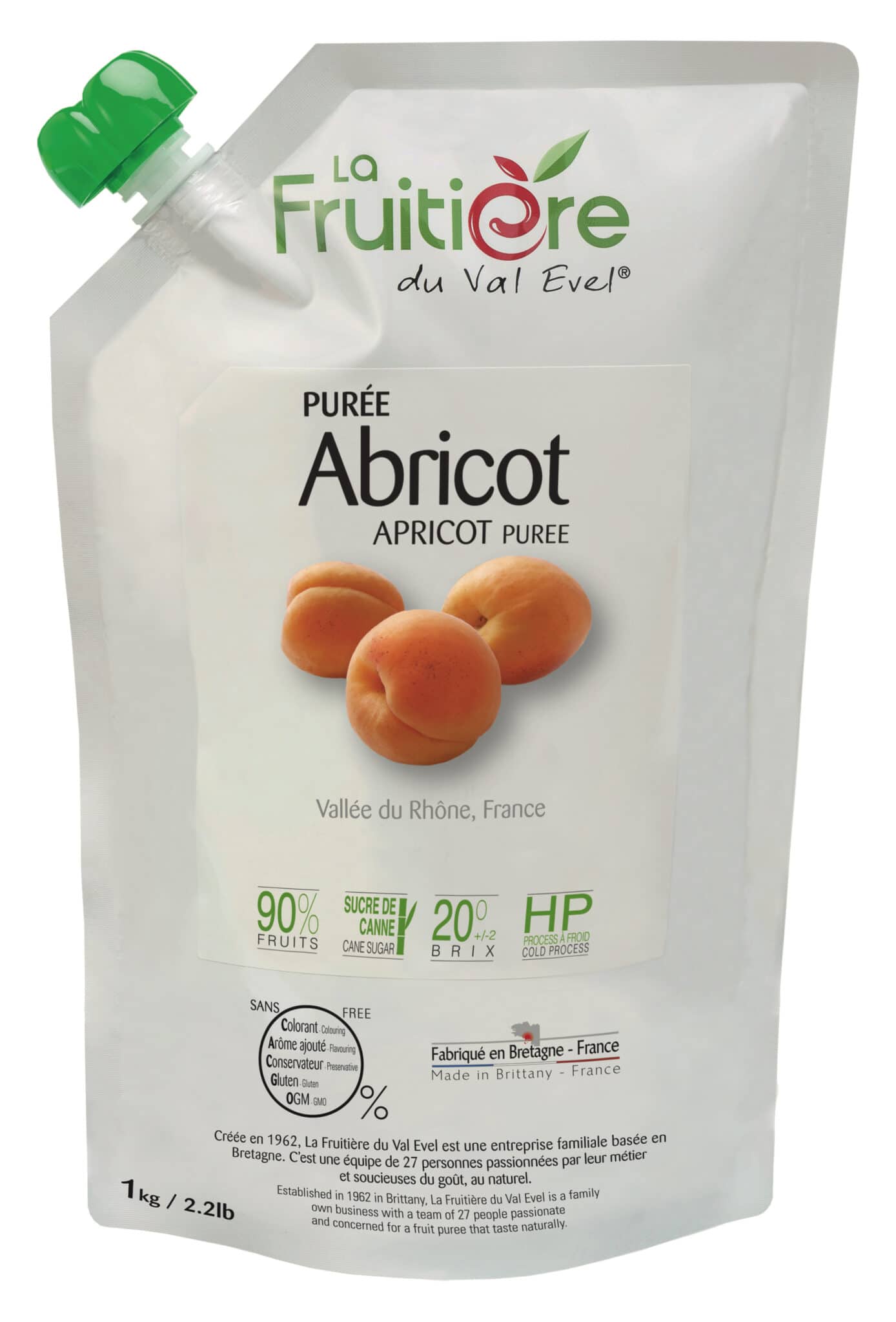 APRICOT PUREE 90 La Fruitière du Val Evel